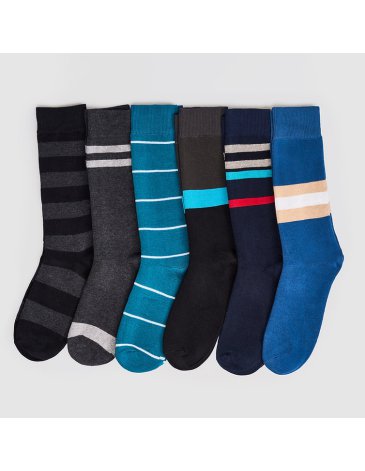 Medias Hombre Rombo-Clasica-Rayada - ELEMENTO