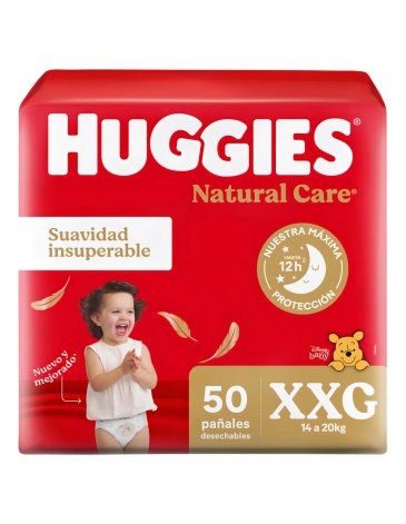 Pañales HUGGIES NATURAL CARE XXG X 50 HUGGIES