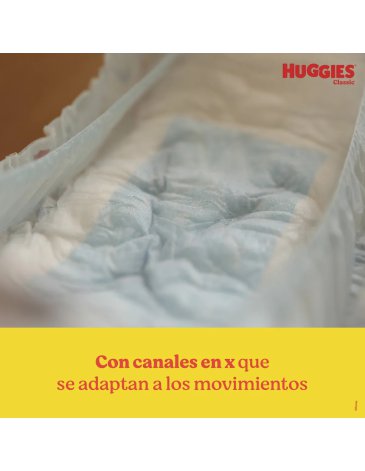 Pañales HUGGIES CLASIC G X 60 - HUGGIES