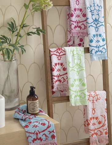 Toallita Algodon 30x56 cm Jacquard con Flecos JEAN CARTIER