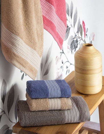 Toallón Liso con Guarda Ratier en Contraste | Línea Luke 450 grs/m² ARCO IRIS