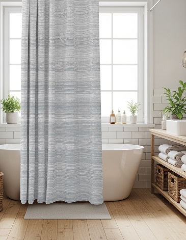 Cortina de Baño de Vinilo Estampada 180x180 cm JEAN CARTIER