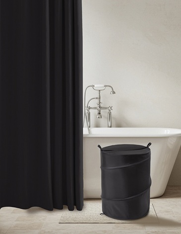 Set de baño 14 piezas cortina+gancho+cesto JEAN CARTIER