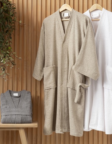 Bata de Algodón Premium para Adultos Talles S/XL JEAN CARTIER