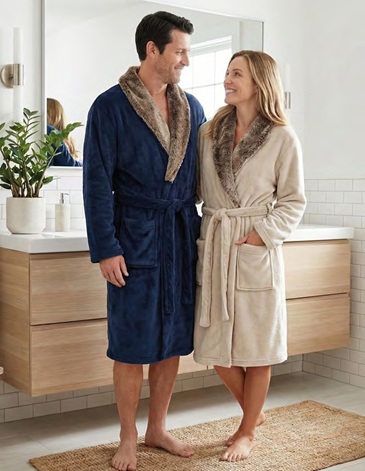 Bata TOSCANA c/cuello símil piel TS/XL JEAN CARTIER