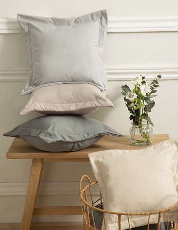 Funda de almohadón símil tusor JEAN CARTIER