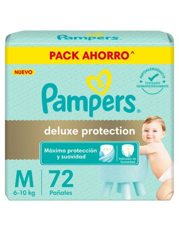 Pañales pampers deluxe talle M X 72 PAMPERS