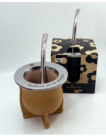 Mate con bombilla grabada - QUO