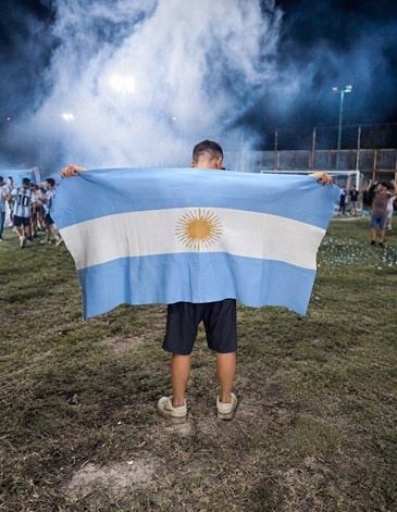 Manta / Bandera Mundial Argentina - Tejido Jacquard Premium ARG