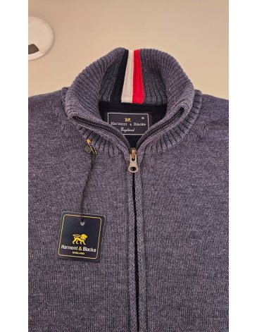 SWEATER CAMPERA TALLE S/XXL - HARMONT & BLACKE