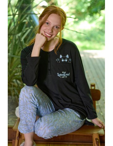 Pijama dama T1/4 - MARIENE