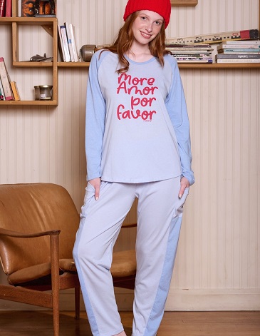 Pijama dama T1/4 MARIENE