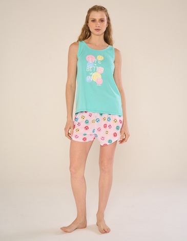 Pijama dama T1/4 MARIENE