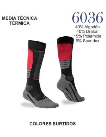 Media Termica Hombre x6 Unidades - ANTARTIDA