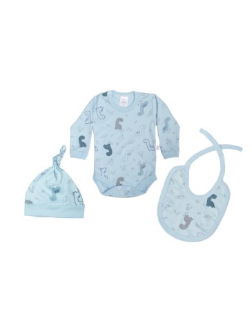 Body ML, gorrito y babero Bebe GAMISE