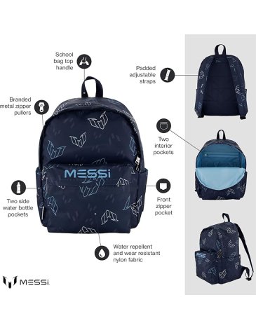 Mochila DARK BLUE 15'' - MESSI COLLECTIONS