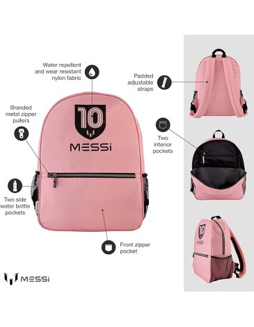Mochila PINK 16'' MUNDIAL - MESSI COLLECTIONS