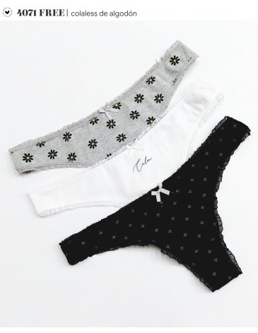 Colaless alg y lycra especial Pack x3 VINTAGE