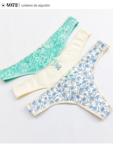 Colaless alg y lycra Pack x3 VINTAGE