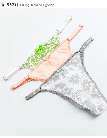 Colales regulable alg y lycra Pack x3 VINTAGE