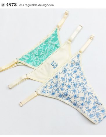 Colaless regulable alg y lycra Pack x3 VINTAGE