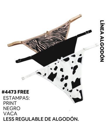 Colaless Especial regulable algodon y lycra Pack x3 VINTAGE