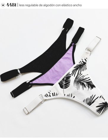 Colaless regulable alg y lycra Pack x3 VINTAGE