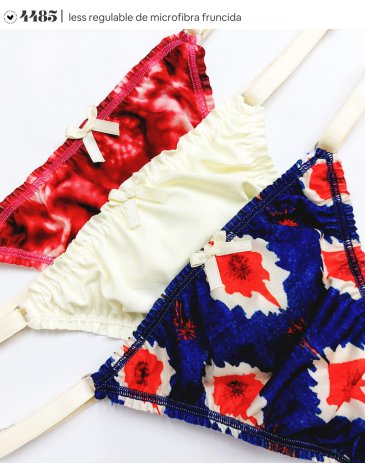 Colaless fruncida regulable microfibra pack x3 VINTAGE