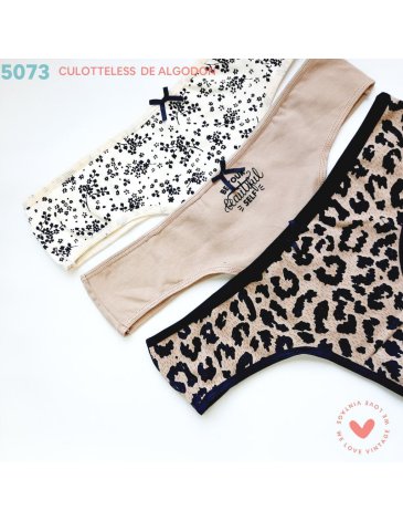 Coulotteless alg y lycra Pack 3 VINTAGE