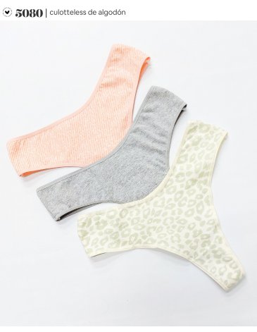 Culotteless alg y lycra Pack x3 VINTAGE
