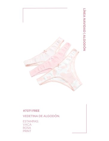 Vedetina rosa alg y lycra especial Pack x3 VINTAGE