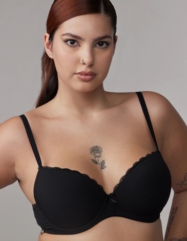 CORPIÑO SOFT PUSH DE MORLEY Y PUNTILLA T85/100 SO PINK