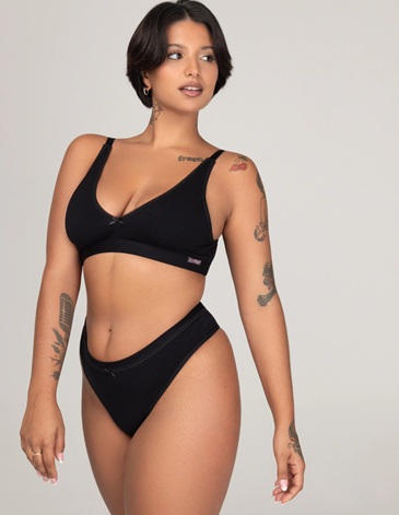 CORPIÑO TRIÁNGULO DE ALGODÓN Y LYCRA T85/100 SO PINK