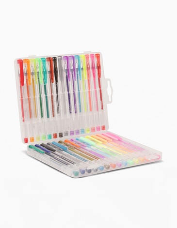 LAPICERAS DE GEL - 5 VARIANTES DE TINTA X 30u FOOTY