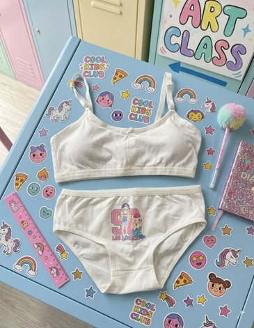 CONJUNTO NENA ESTAMPADO ALGODON Y LYCRA T8/14 MAREY