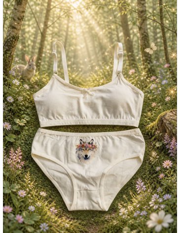 CONJUNTO NENA ESTAMPADO ALGODON Y LYCRA T8/14 MAREY