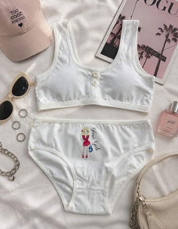 CONJUNTO NENA ESTAMPADO ALGODON Y LYCRA T8/14 MAREY