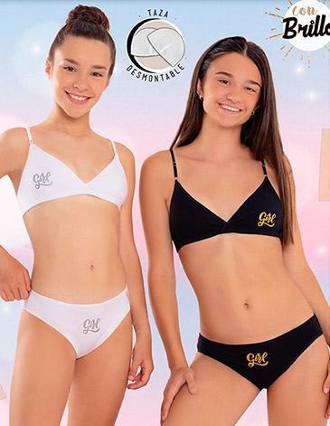 Conjunto teen algodón y lycra c/taza desmontable T70/95 MAREY