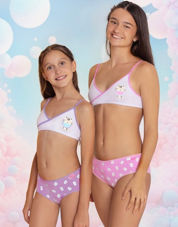 Conjunto cruzado alg y lycra c/culotte T8/18 MAREY