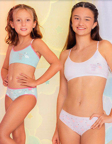 Conjunto top algodon y lycra c/bombacha T8/18 MAREY