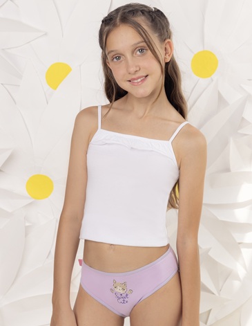 Bombacha nena algodon y lycra Pack x3 T4/18 MAREY