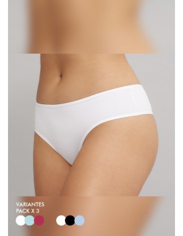 Pack x 3 culoteless Microfibra - MARCELA KOURY