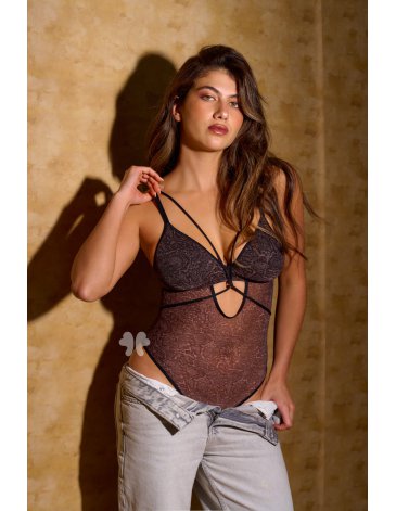 Body less tul estampado T85/100 MARCELA KOURY