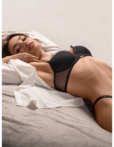 Conjunto triangulo soft de tul fantasia con colaless T85/100  SIGRY