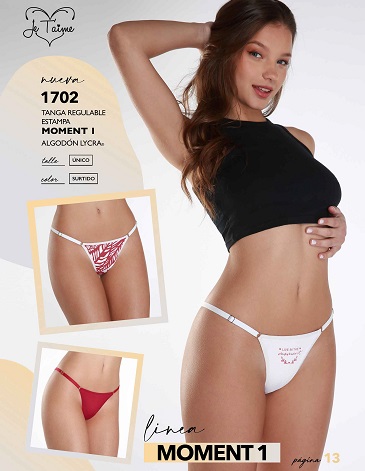 Colaless regulable alg y lycra MOMENT 1 Pack x3 JE TAIME