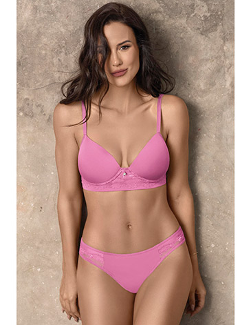 Conjunto taza soft  de microfibra y puntilla c/less T85/100 BELEN