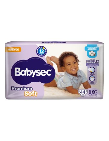 PAÑALES BABYSEC PREMIUM SOFT XXG X44 BABYSEC