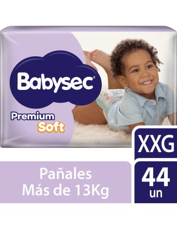 PAÑALES BABYSEC PREMIUM SOFT XXG X44 - BABYSEC