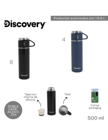 Termo con Taza 500 ML DISCOVERY