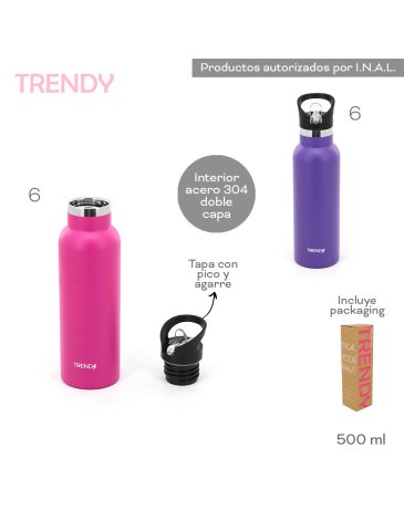 Botella Termica 500 ML TRENDY